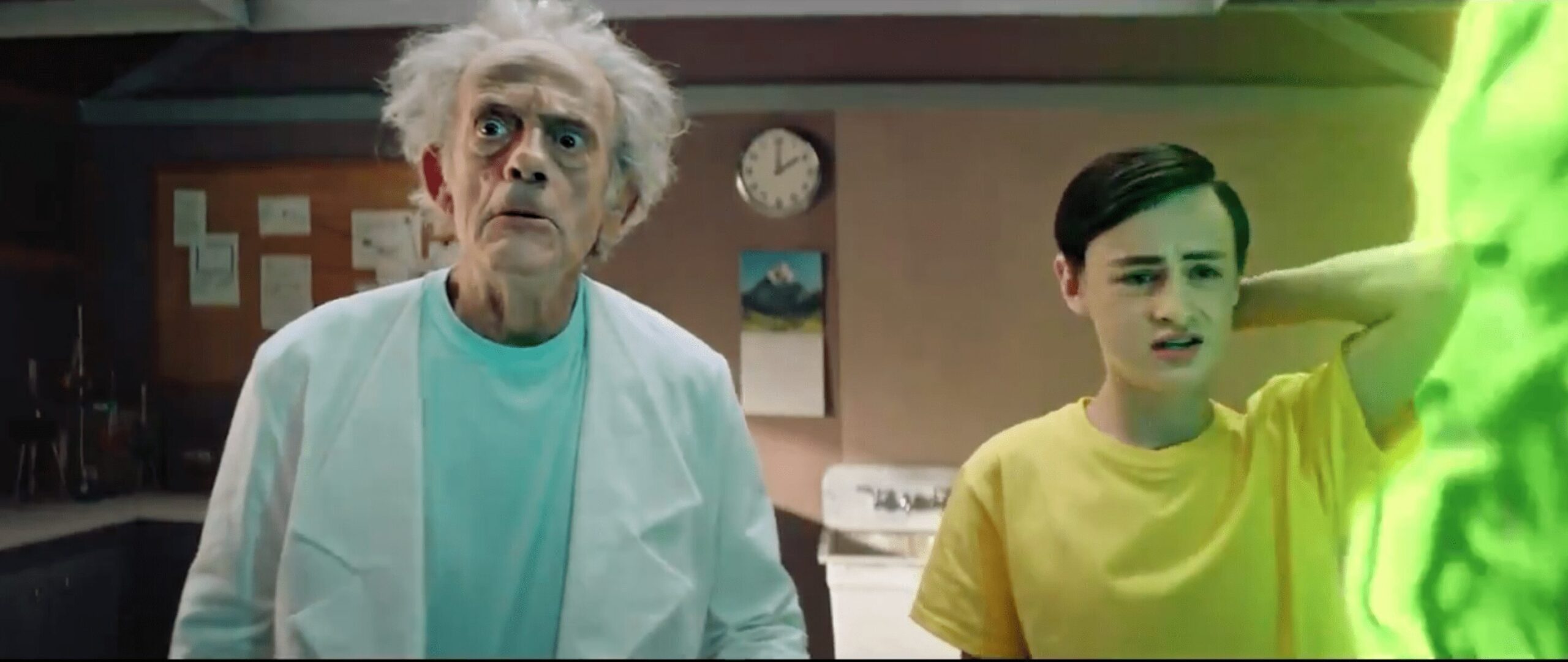 Christopher Lloyd As Rick In Live-Action Rick and Morty Clip.