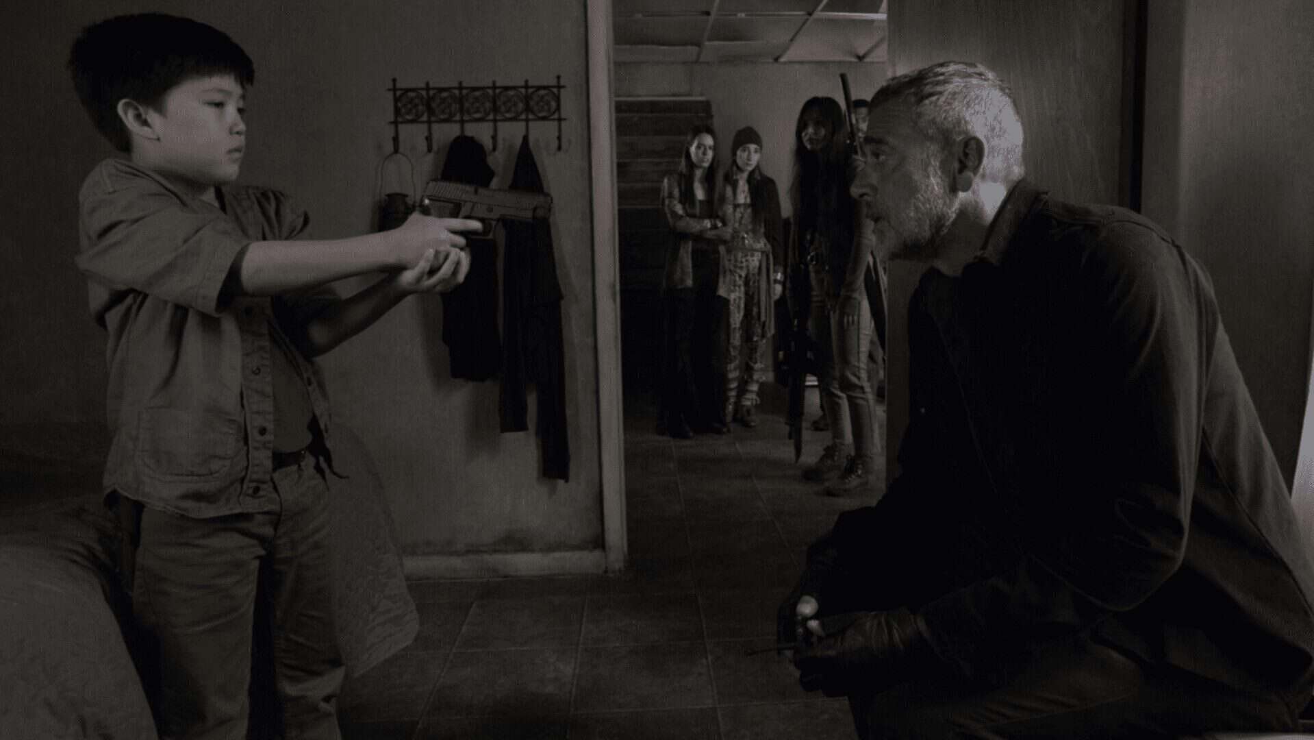 Negan and Hershel and a Phone - The Walking Dead.