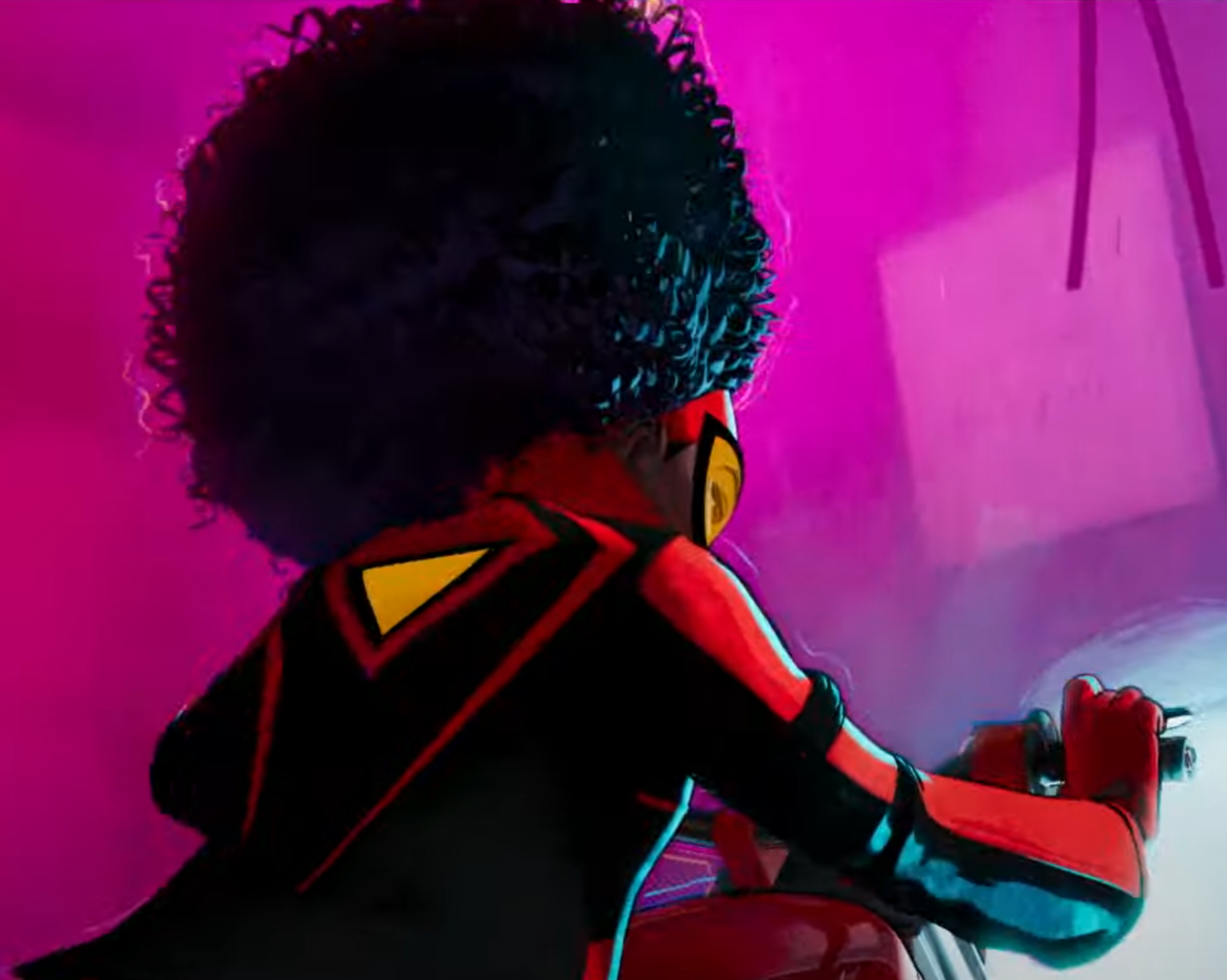The new Spider-Woman is already established as a woman of action in her few seconds on screen