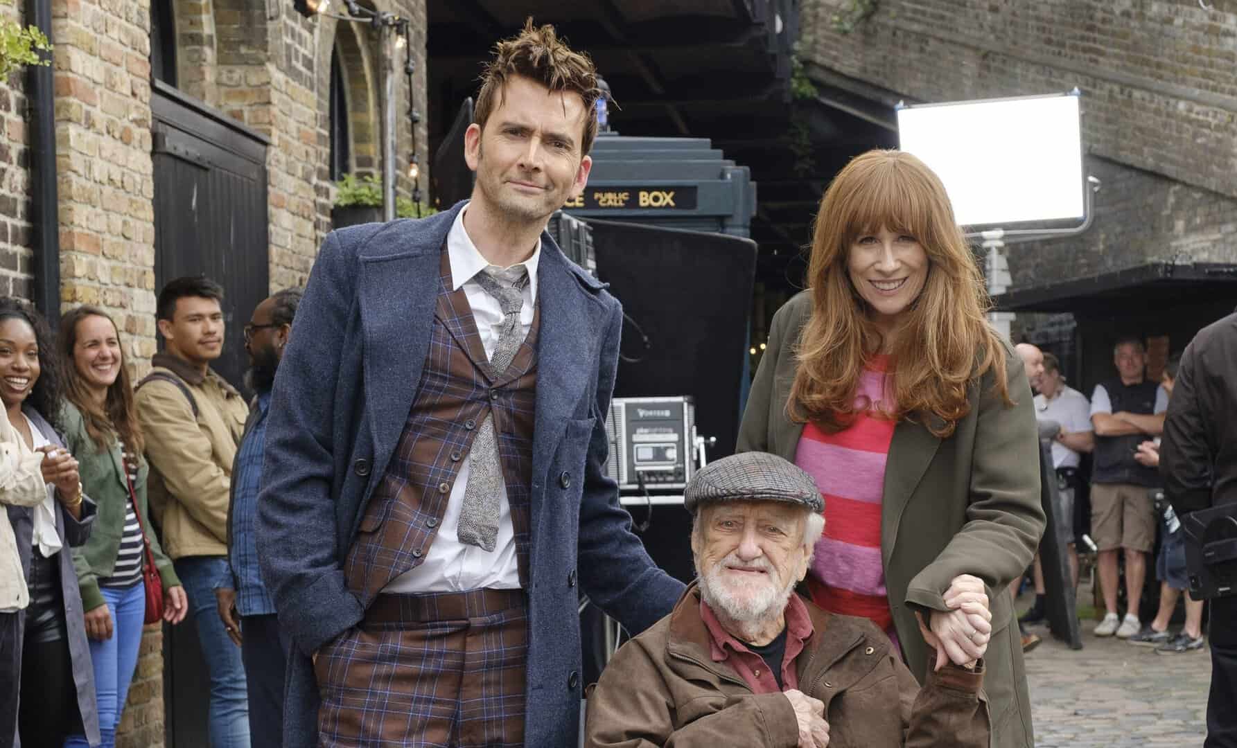 David Tennant, Catherine Tate and Bernard Cribbins.