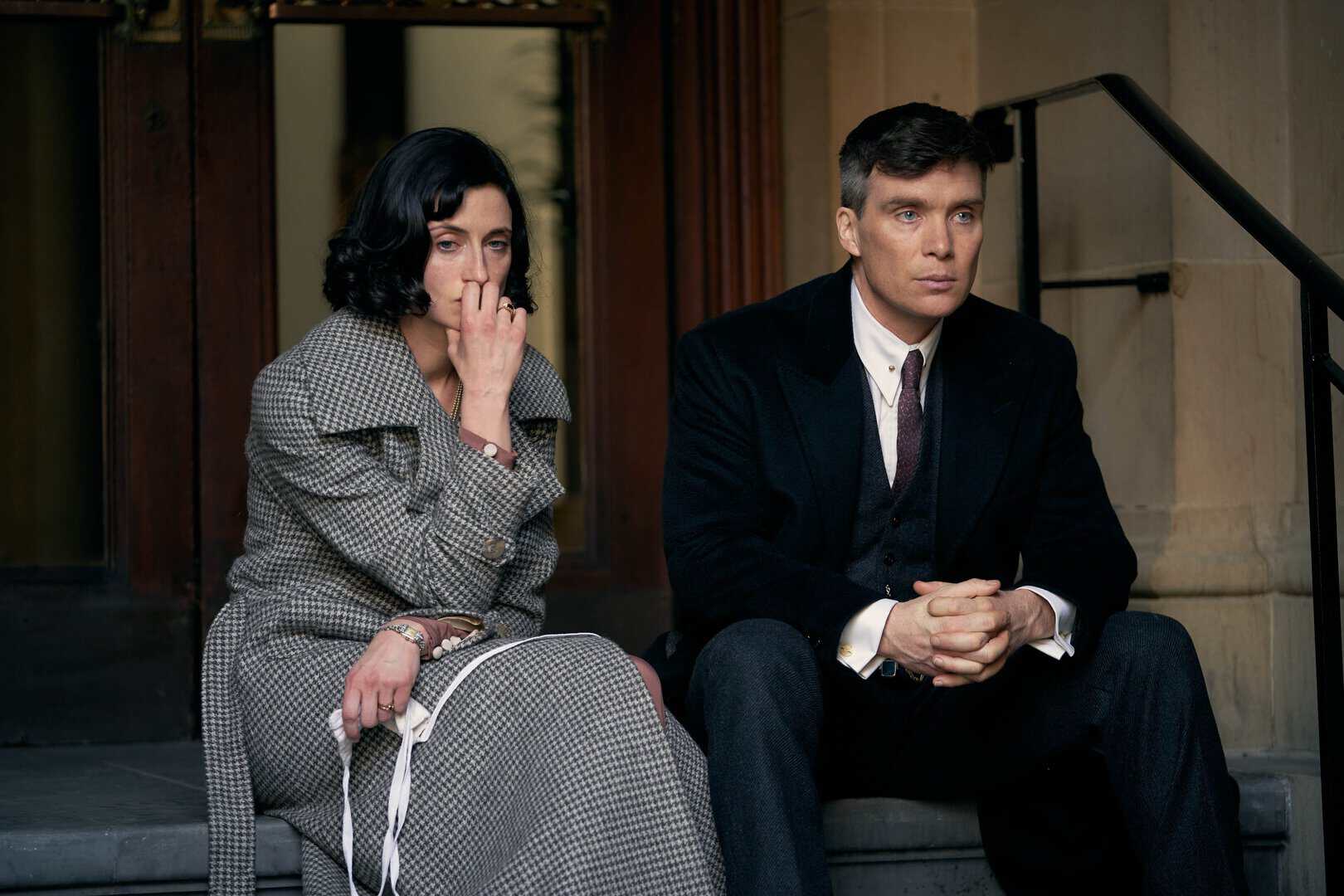 Cillian Murphy and Natasha O'Keeffe as Tommy and Lizzie. (Pic: BBC/Caryn Mandabach/Robert Viglasky).